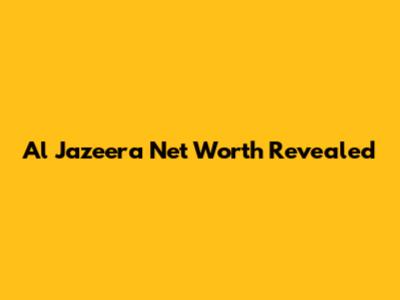 Al Jazeera Net Worth Revealed