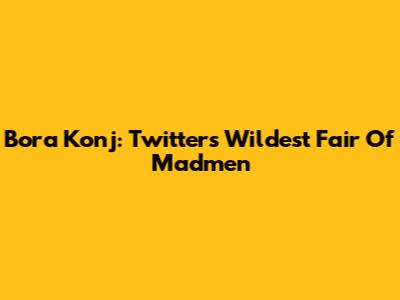 Bora Konj: Twitter's Wildest 'Fair Of Madmen'