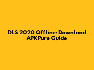DLS 2020 Offline: Download APKPure Guide
