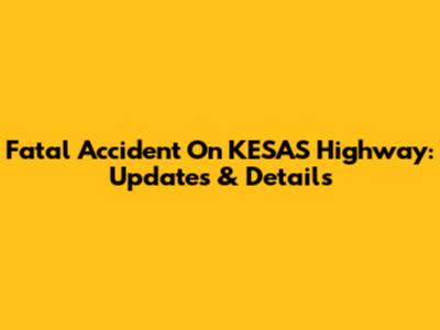 Fatal Accident On KESAS Highway: Updates & Details