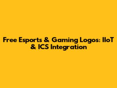 Free Esports & Gaming Logos: IIoT & ICS Integration