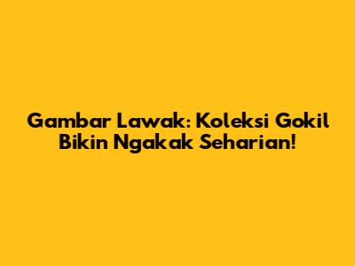 Gambar Lawak: Koleksi Gokil Bikin Ngakak Seharian!