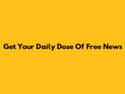 Get Your Daily Dose Of Free News