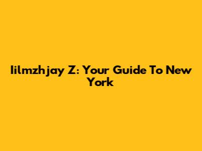Iilmzhjay Z: Your Guide To New York