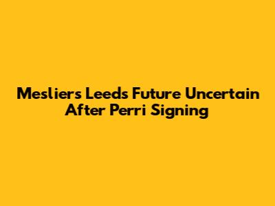 Meslier's Leeds Future Uncertain After Perri Signing