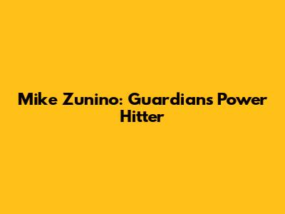 Mike Zunino: Guardians' Power Hitter