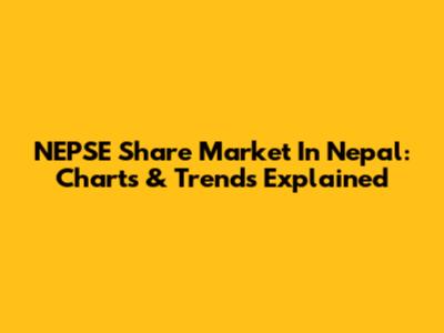 NEPSE Share Market In Nepal: Charts & Trends Explained