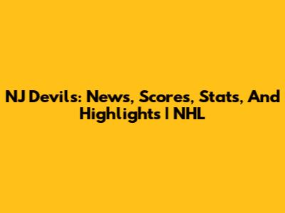 NJ Devils: News, Scores, Stats, And Highlights | NHL