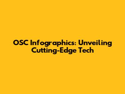 OSC Infographics: Unveiling Cutting-Edge Tech