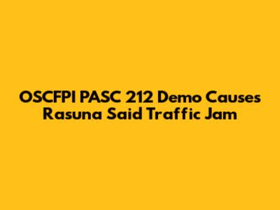 OSCFPI PASC 212 Demo Causes Rasuna Said Traffic Jam