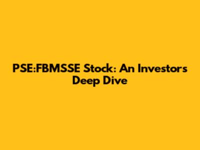 PSE:FBMSSE Stock: An Investor's Deep Dive