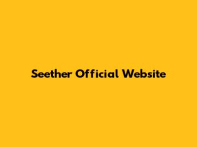 Seether Official Website