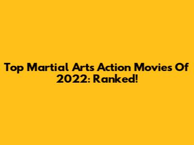 Top Martial Arts Action Movies Of 2022: Ranked!