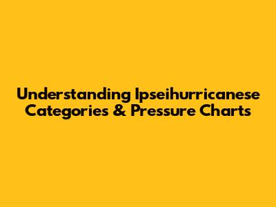 Understanding Ipseihurricanese Categories & Pressure Charts