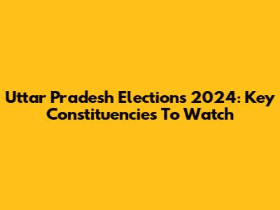 Uttar Pradesh Elections 2024: Key Constituencies To Watch