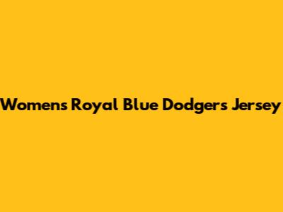 Women's Royal Blue Dodgers Jersey